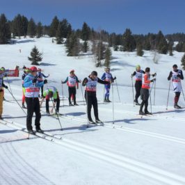 Départ de la course de ski de fond